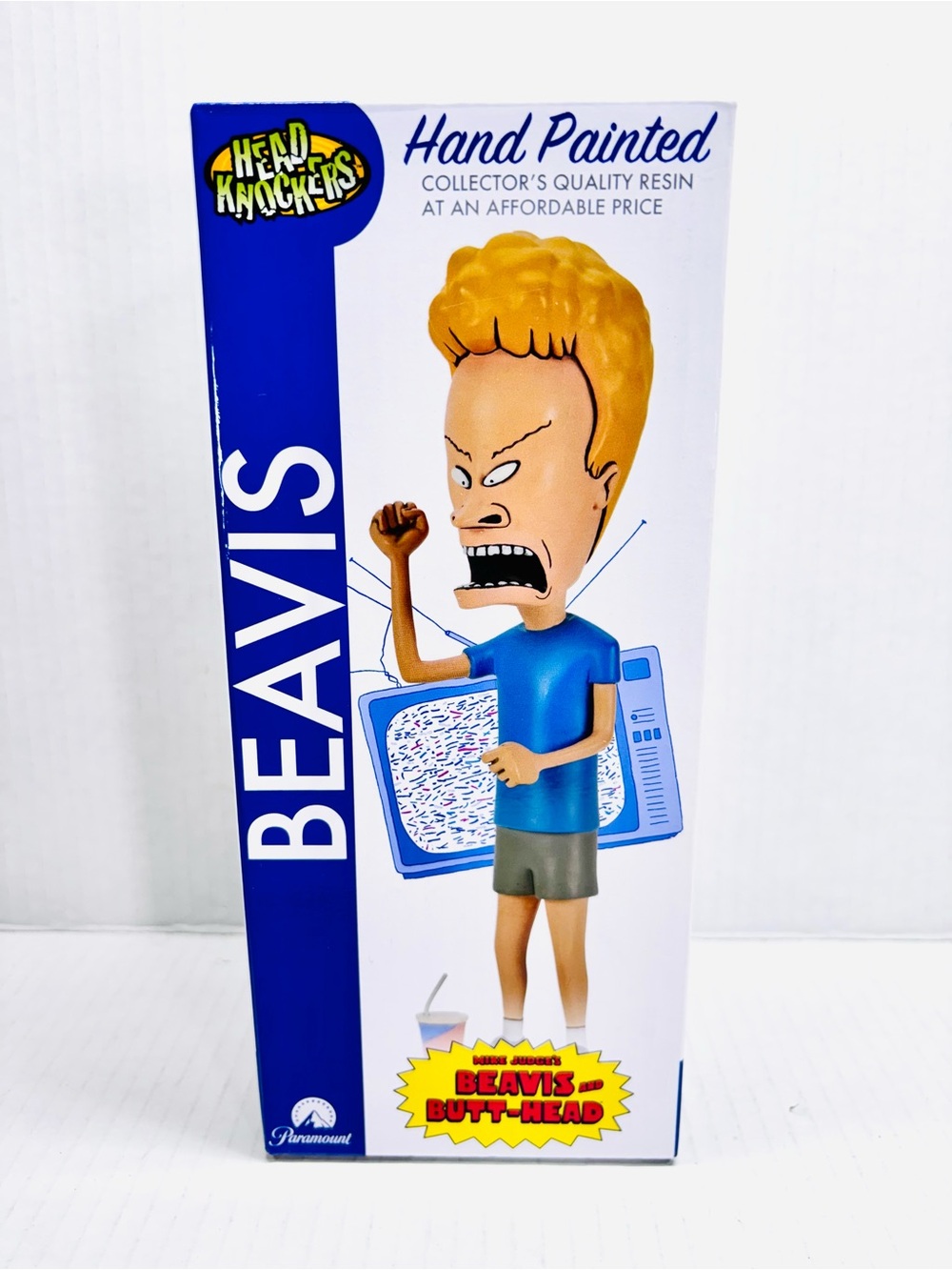 NECA Beavis Hand Painted Resin Figure Beavis & Butt-Head Head Knockers